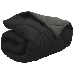 Duvet d'hiver Noir et anthracite 140 x 220 cm Microfibre 512390512390