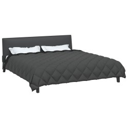 Duvet d'hiver Noir et anthracite 200 x 240 cm Microfibre 512400512400