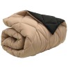Duvet d'hiver Noir et Taupe 135 x 220 cm Microfibre 512404512404