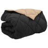 Duvet d'hiver Noir et Taupe 200 x 200 cm Microfibre 512406512406