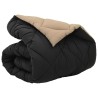 Duvet d'hiver Noir et Taupe 155 x 220 cm Microfibre 512407512407