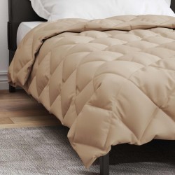 Duvet d'hiver Taupe 155 x 220 cm Microfibre 512416512416