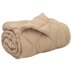 Duvet d'hiver Taupe 140 x 200 cm Microfibre 512417512417