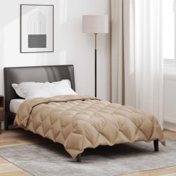 Duvet d'hiver Taupe 135 x 200 cm Microfibre 512418512418