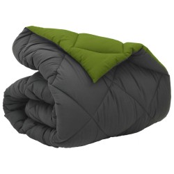 Duvet d'hiver Vert et Anthracite 140 x 200 cm Microfibre 512423512423