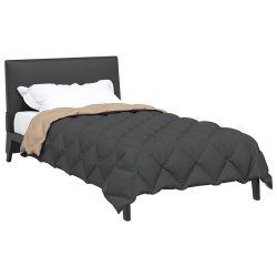 Duvet d'hiver Anthracite et Taupe 155 x 220 cm Microfibre 512432512432