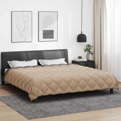 Duvet d'hiver Anthracite et Taupe 240 x 260 cm Microfibre 512436512436