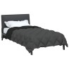 Duvet d'hiver Noir et anthracite 135 x 200 cm Microfibre 512439512439