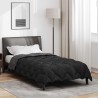 Duvet d'hiver Noir et anthracite 135 x 200 cm Microfibre 512439512439