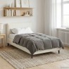 Duvet d'été simple Matelassé Gris clair 140 x 200 cm Microfibre 512441512441