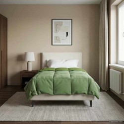 Duvet d'été simple Matelassé Vert 155 x 200 cm Microfibre 512442512442