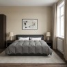 Duvet d'été simple Matelassé Gris clair 200 x 220 cm Microfibre 512443512443
