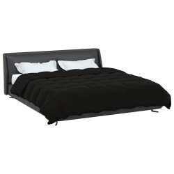 Duvet d'été simple Matelassé Noir 200 x 220 cm Microfibre 512445512445