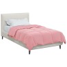 Duvet d'été simple Matelassé Rose 155 x 220 cm Microfibre 512446512446