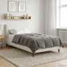 Duvet d'été simple Matelassé Gris clair 140 x 220 cm Microfibre 512447512447