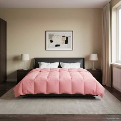 Duvet d'été simple Matelassé Rose 220 x 260 cm Microfibre 512451512451