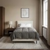 Duvet d'été simple Matelassé Gris clair 155 x 220 cm Microfibre 512452512452