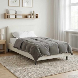 Duvet d'été simple Matelassé Gris clair 155 x 220 cm Microfibre 512452512452