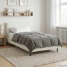 Duvet d'été simple Matelassé Gris clair 155 x 220 cm Microfibre 512452512452