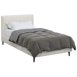 Duvet d'été simple Matelassé Gris clair 135 x 220 cm Microfibre 512453512453