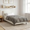 Duvet d'été simple Matelassé Gris clair 135 x 220 cm Microfibre 512453512453