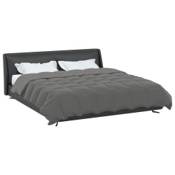 Duvet d'été simple Matelassé Gris clair 200 x 240 cm Microfibre 512455512455