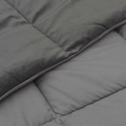Duvet d'été simple Matelassé Gris clair 200 x 240 cm Microfibre 512455512455