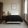 Duvet d'été simple Matelassé Noir 140 x 200 cm Microfibre 512460512460