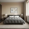 Duvet d'été simple Matelassé Gris clair 240 x 260 cm Microfibre 512462512462