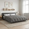 Duvet d'été simple Matelassé Gris clair 240 x 260 cm Microfibre 512462512462