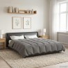 Duvet d'été simple Matelassé Gris clair 220 x 240 cm Microfibre 512464512464