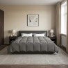 Duvet d'été simple Matelassé Gris clair 200 x 200 cm Microfibre 512465512465