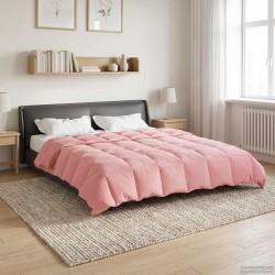 Duvet d'été simple Matelassé Rose 220 x 240 cm Microfibre 512466512466