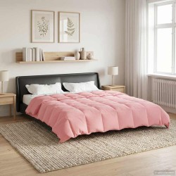Duvet d'été simple Matelassé Rose 200 x 220 cm Microfibre 512467512467