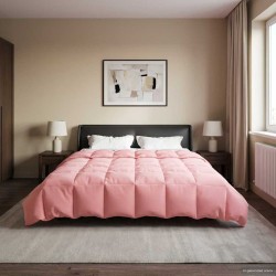 Duvet d'été simple Matelassé Rose 200 x 220 cm Microfibre 512467512467