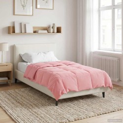 Duvet d'été simple Matelassé Rose 140 x 220 cm Microfibre 512468512468
