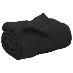 Duvet d'hiver Noir 155 x 220 cm Microfibre 512470512470