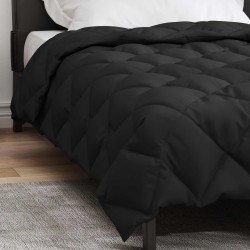 Duvet d'hiver Noir 135 x 220 cm Microfibre 512472512472