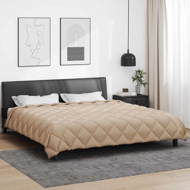Duvet d'hiver Taupe 220 x 260 cm Microfibre 512476512476