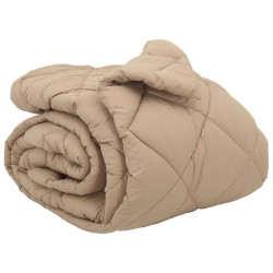 Duvet d'hiver Taupe 220 x 260 cm Microfibre 512476512476