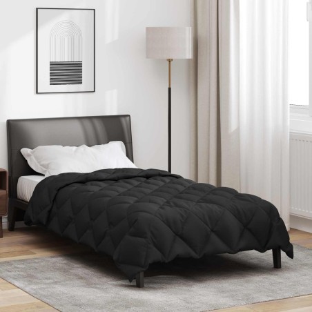 Duvet d'hiver Noir 135 x 200 cm Microfibre 512478512478