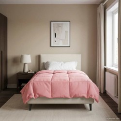 Duvet d'été simple Matelassé Rose 140 x 200 cm Microfibre 512481512481