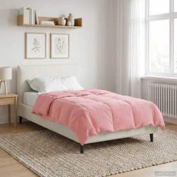 Duvet d'été simple Matelassé Rose 140 x 200 cm Microfibre 512481512481