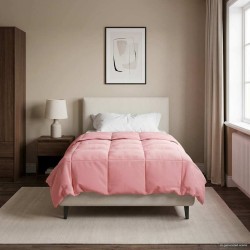 Duvet d'été simple Matelassé Rose 135 x 220 cm Microfibre 512483512483