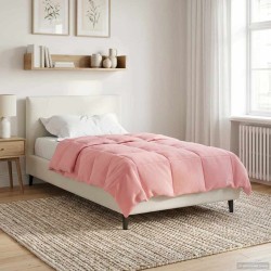 Duvet d'été simple Matelassé Rose 135 x 220 cm Microfibre 512483512483