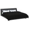 Duvet d'été simple Matelassé Noir 220 x 260 cm Microfibre 512484512484