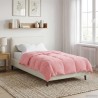 Duvet d'été simple Matelassé Rose 155 x 200 cm Microfibre 512486512486