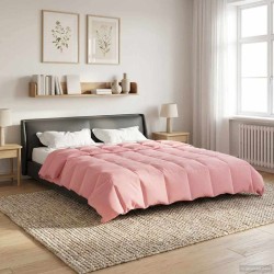 Duvet d'été simple Matelassé Rose 200 x 240 cm Microfibre 512489512489