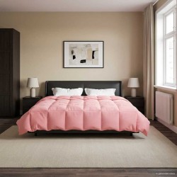 Duvet d'été simple Matelassé Rose 200 x 240 cm Microfibre 512489512489