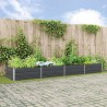 Jardinière Anthracite 385 x 100 x 45 cm Acier galvanisé 512493512493